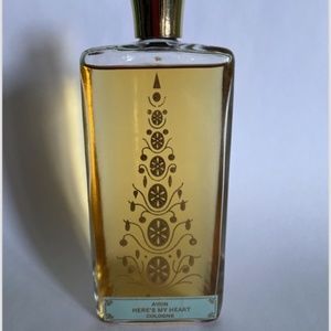 Vintage Here's My Heart AVON cologne USA MADE 2.5oz. Bottle Splash 95% FULL